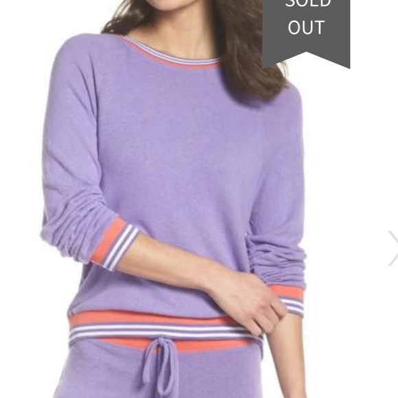 3/$15 MAKE + MODEL All Star Lounge Pullover Purple - Picture 3 of 7